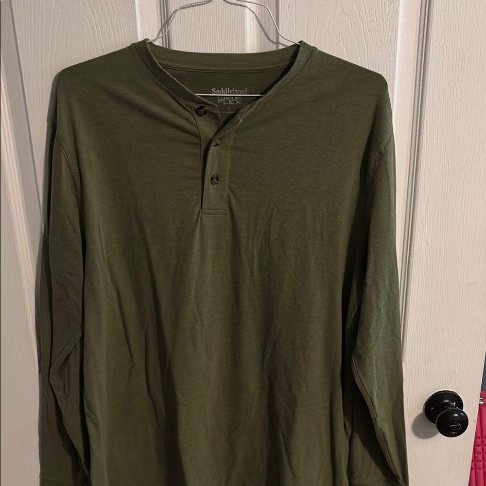 Men's Green Long Sleeve Shirt